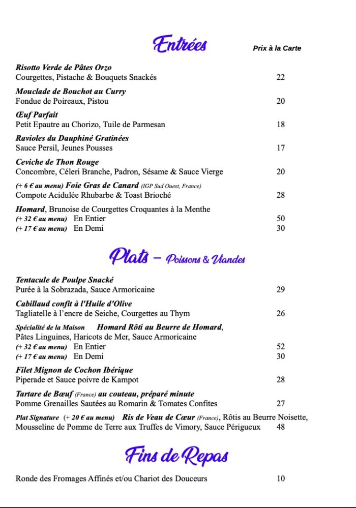 menu aout sptembre